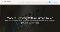 Desktop Screenshot of affinitydentistry.com