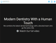 Tablet Screenshot of affinitydentistry.com